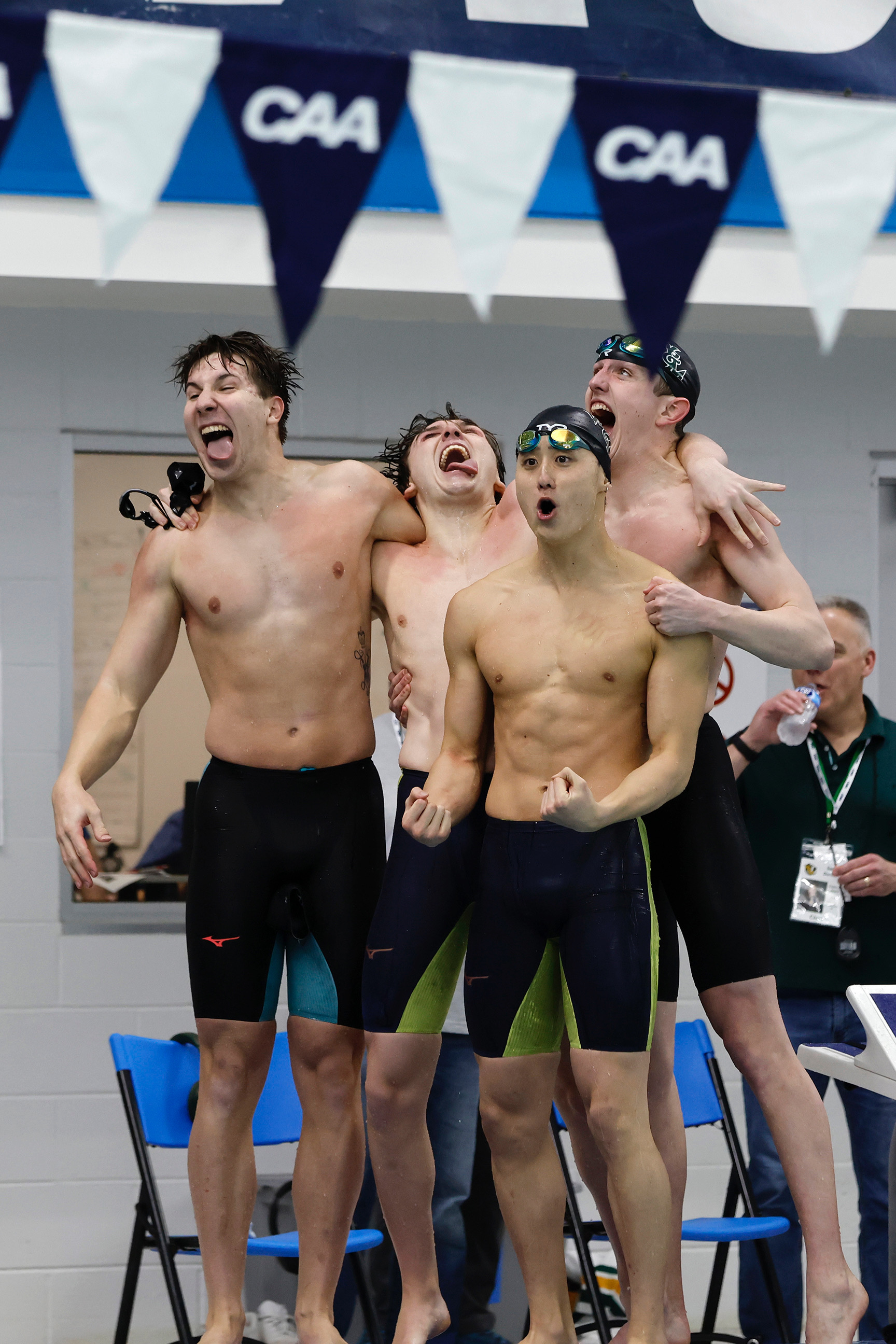 CAA championships celebration